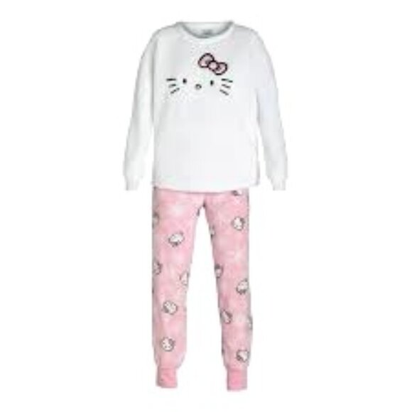 Hello Kitty Women's and Women’s Plus Plush Pajama Set, 2-Piece. NEW! - Picture 1 of 5
